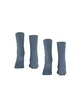 BURLINGTON | Chaussettes femme EVERYDAY, lot de 2 paires, 36-41 marine | blau